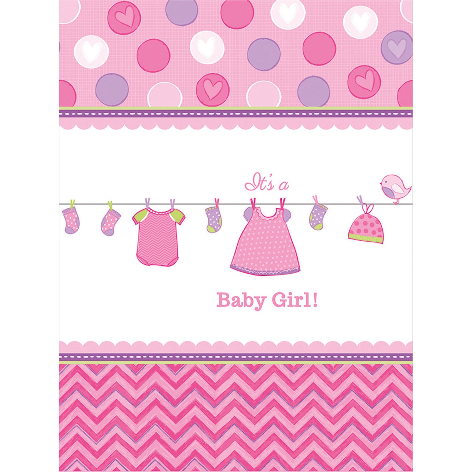 Baby Shower ubrus 137 cm x 243 cm Amscan