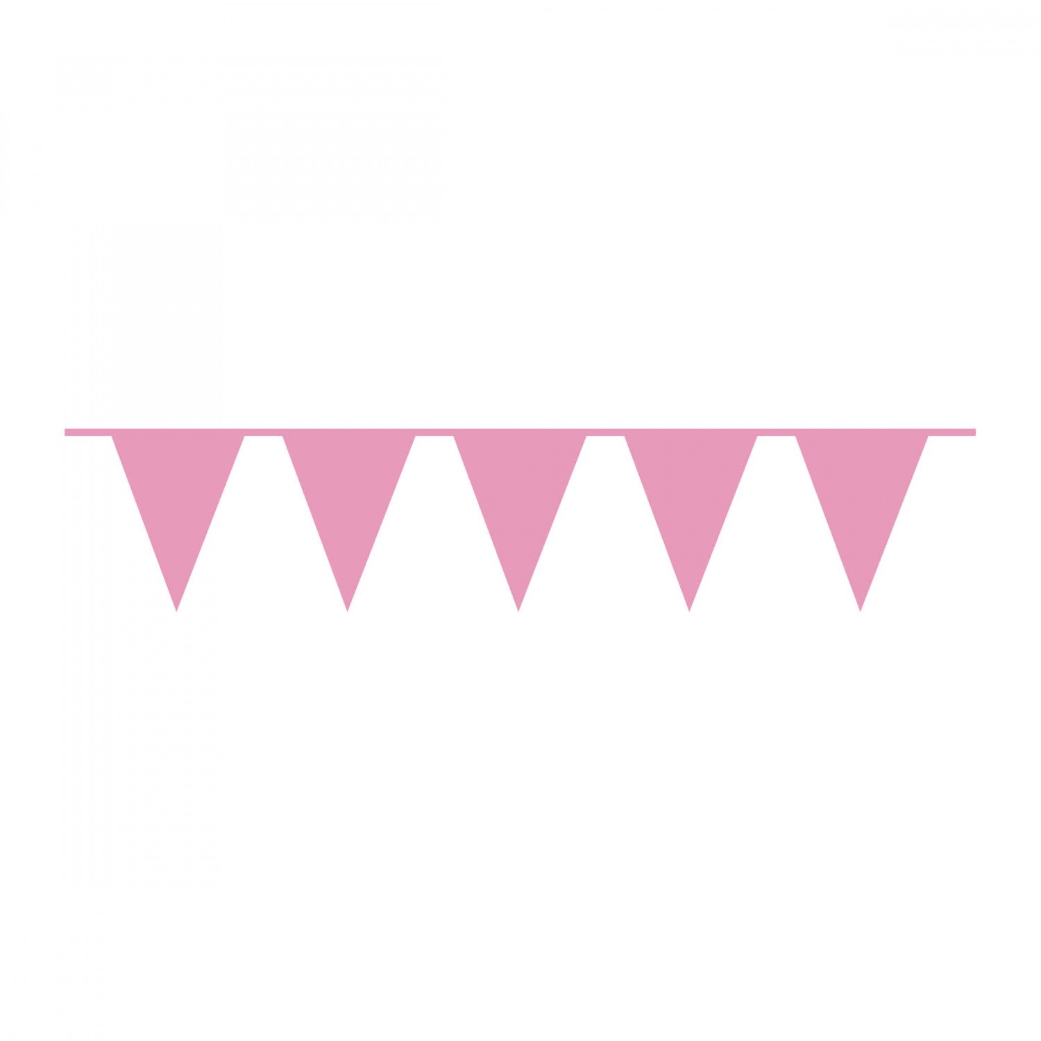 Vlajka růžová 10 m Amscan