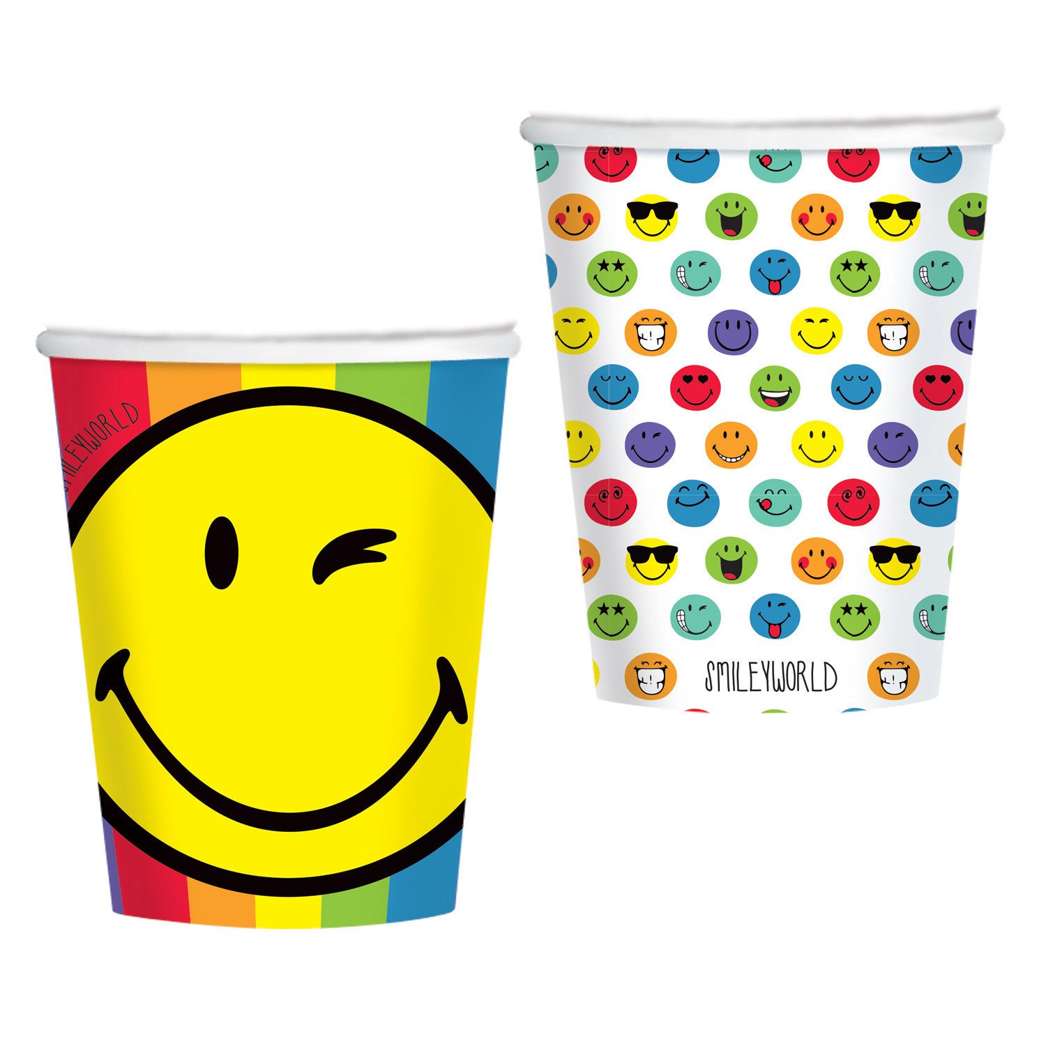 Smiley World kelímky 8 ks 250 ml Amscan