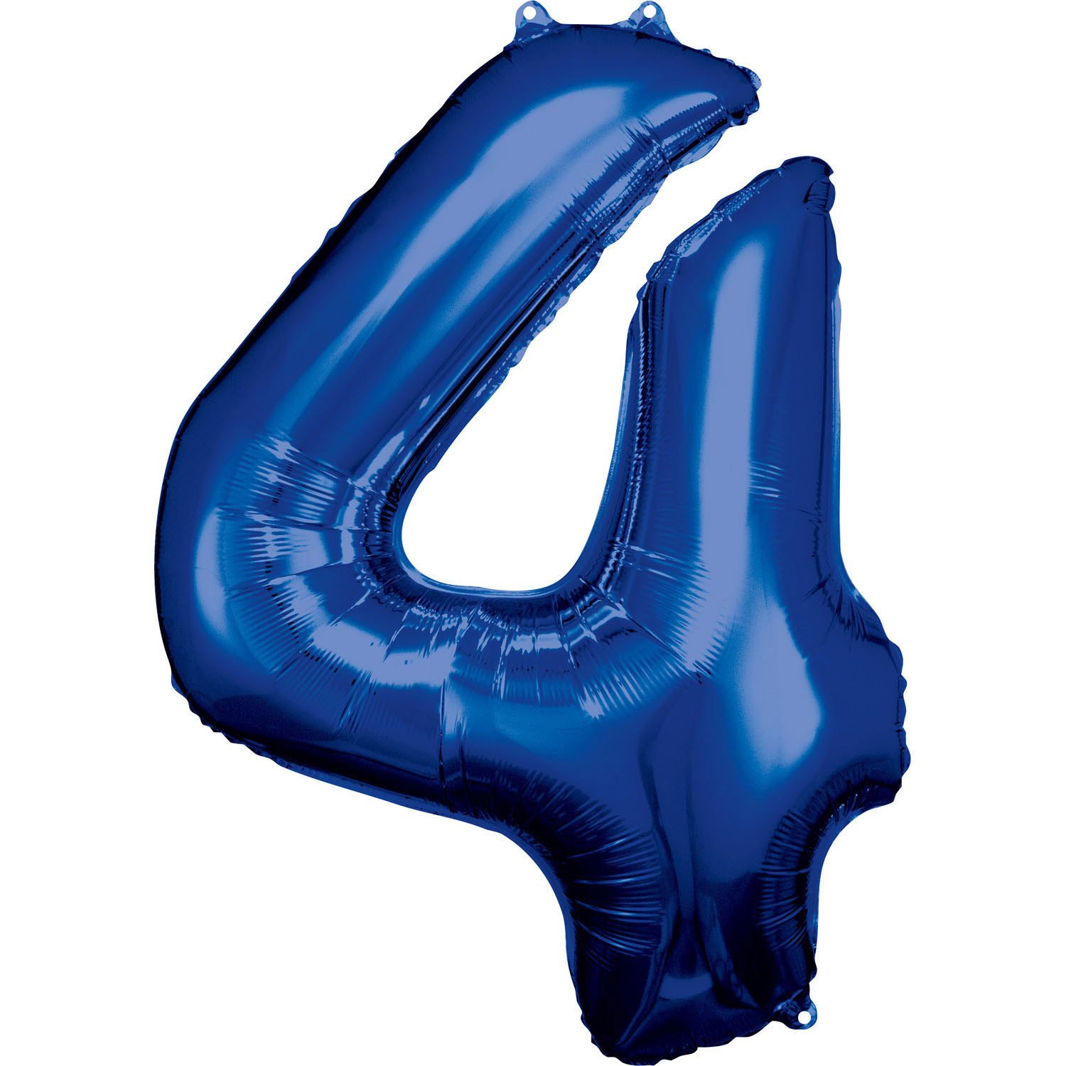 Amscan Balónek fóliový narozeniny číslo 4 modré 86cm