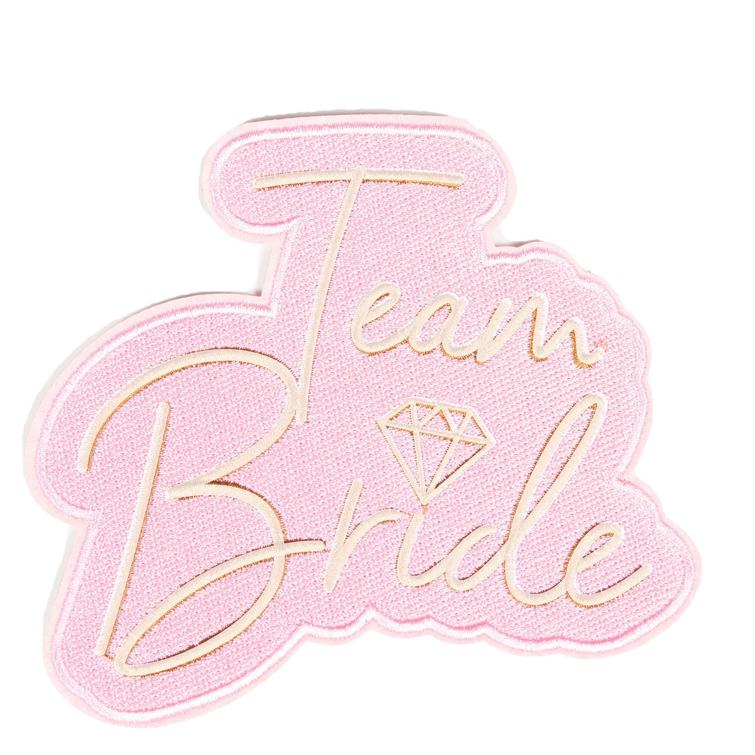 Team Bride nažehlovací nálepka 9 cm x 9 cm Amscan