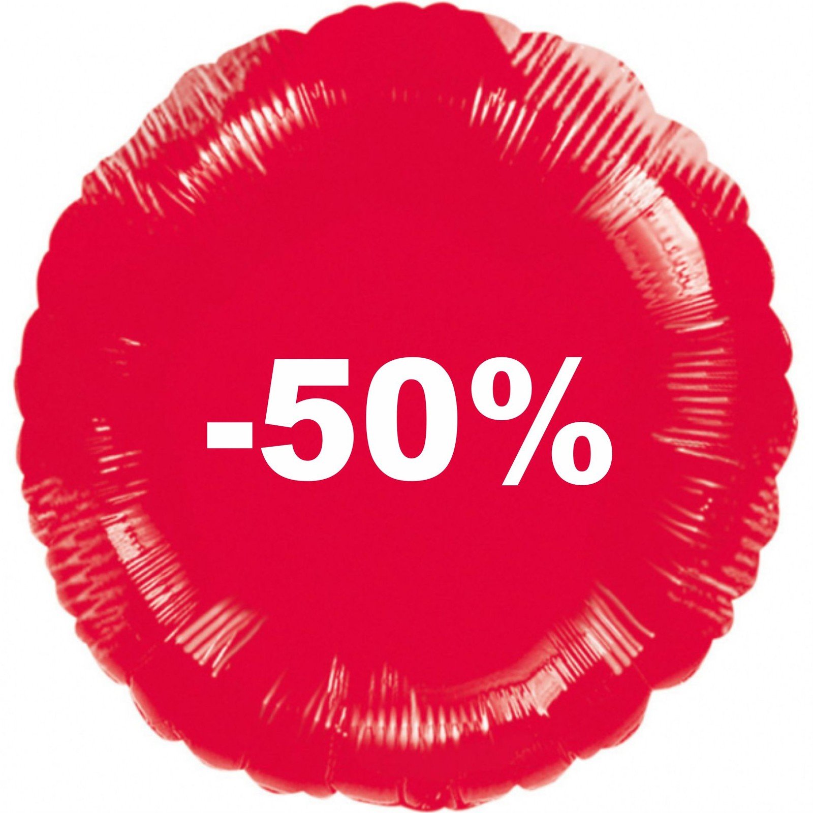 Balónek fóliový červený -50% Balonky.cz