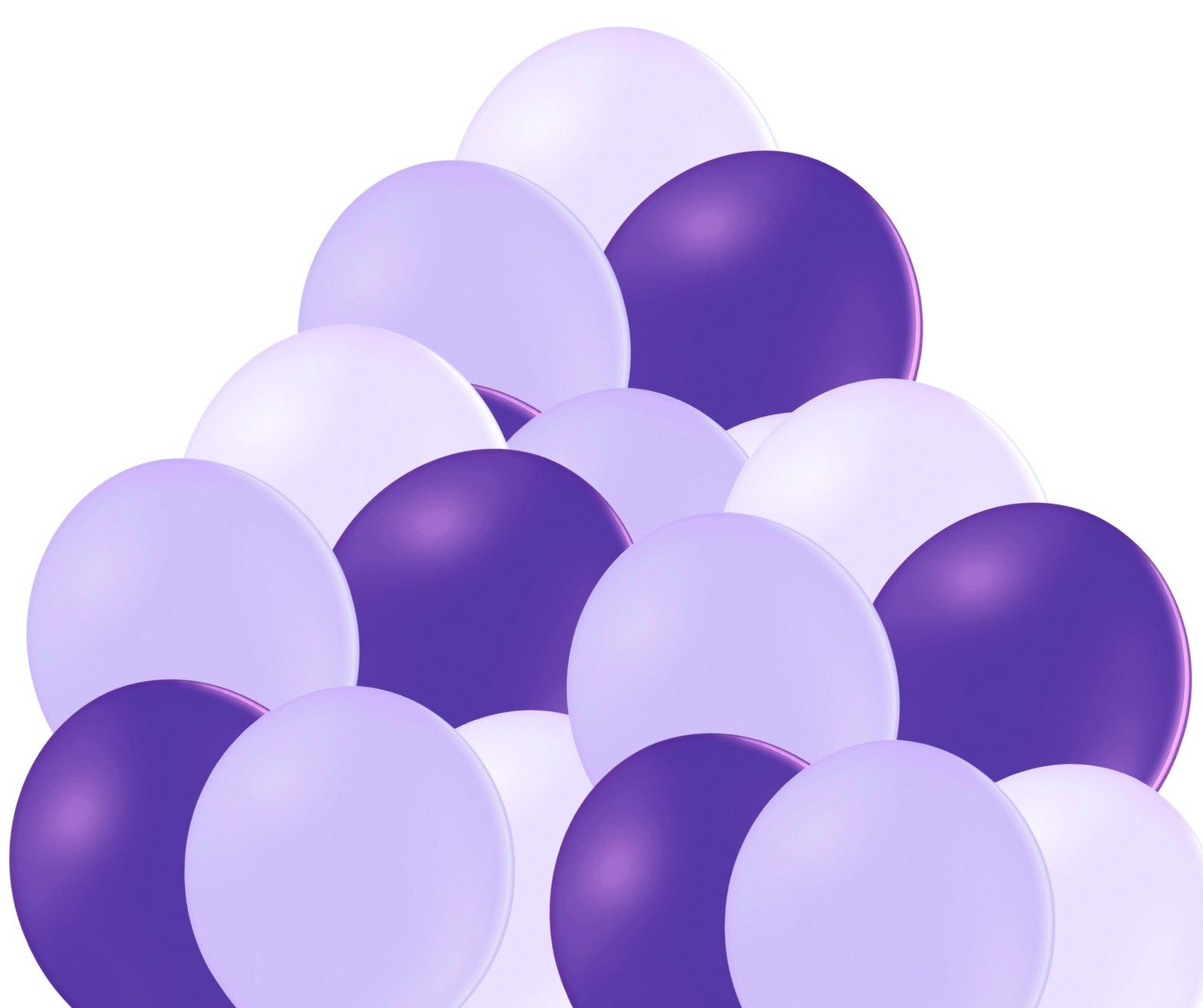 Mix lila, lavender a fialových balonků 50 kusů Balonkycz