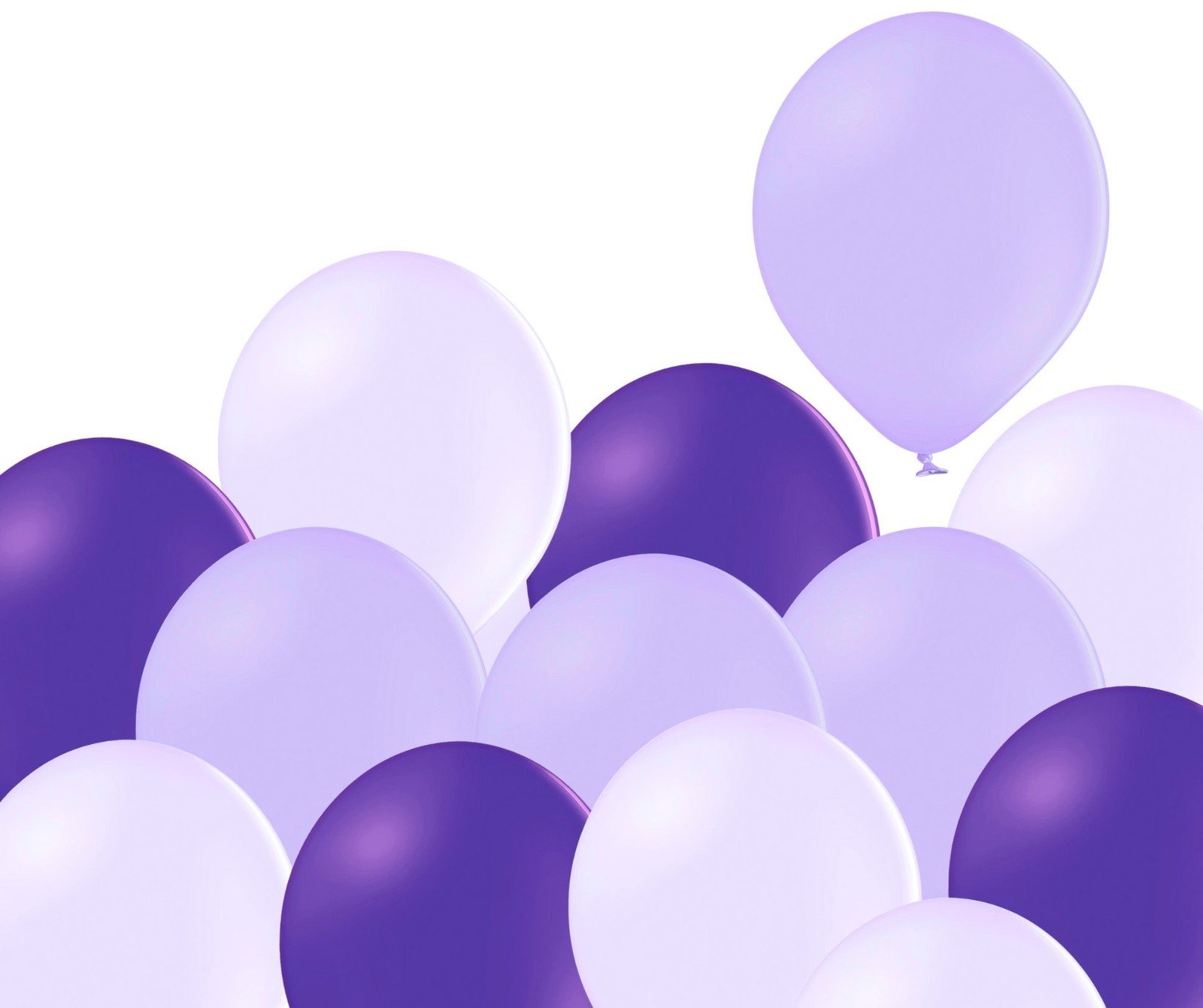 Mix lila, lavender a fialových balonků 100 kusů Balonkycz