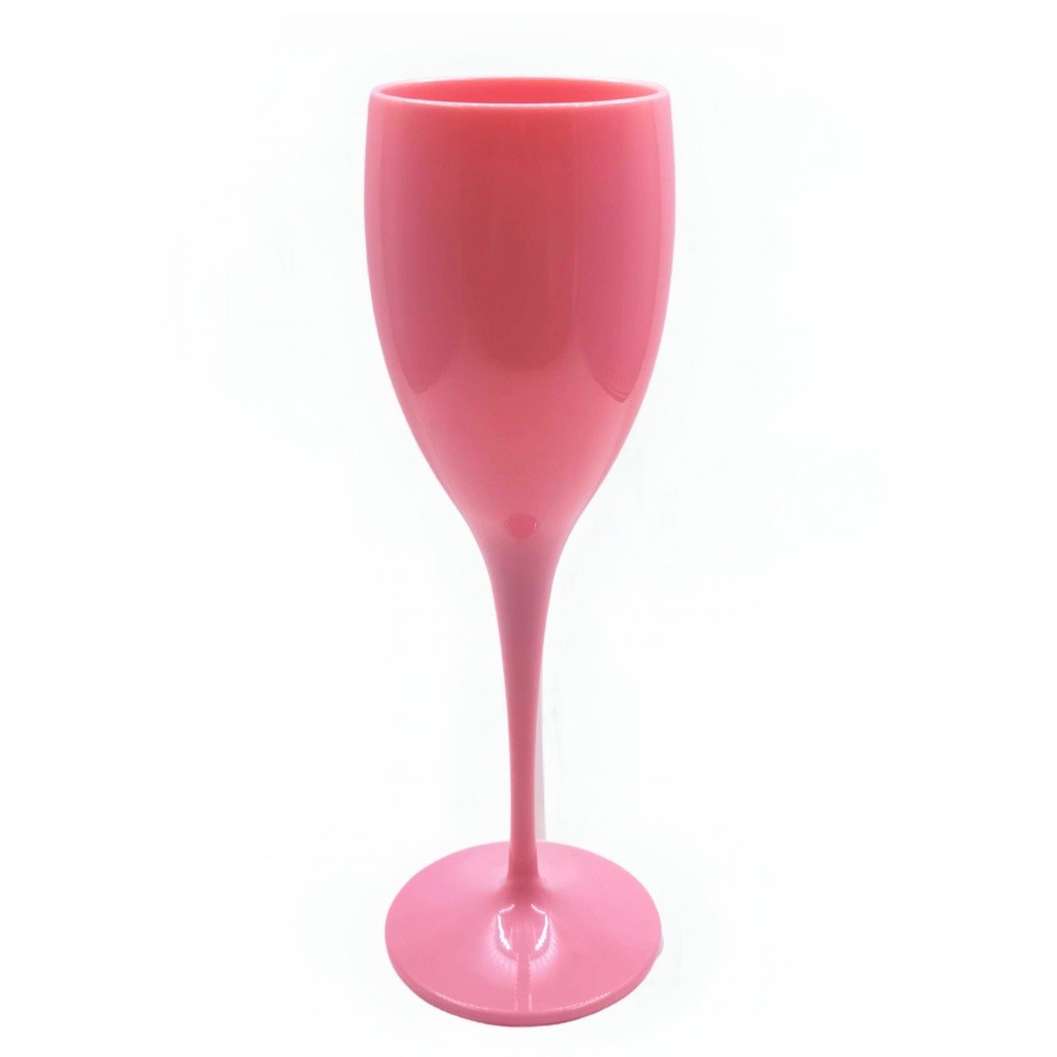 Plastové skleničky na víno růžové 150 ml 2 ks