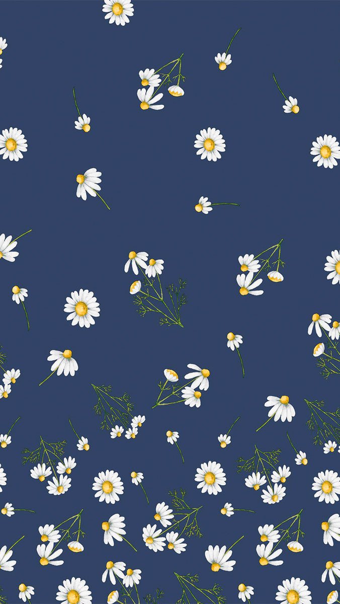 Ubrus Pretty Daisy Blue Dunicel® 138 cm x 220 cm Duni