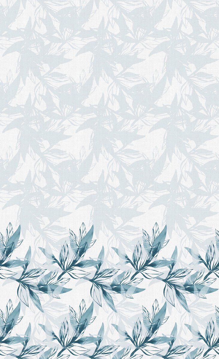 Ubrus Blue Leaves Dunicel® 138 cm x 220 cm Duni