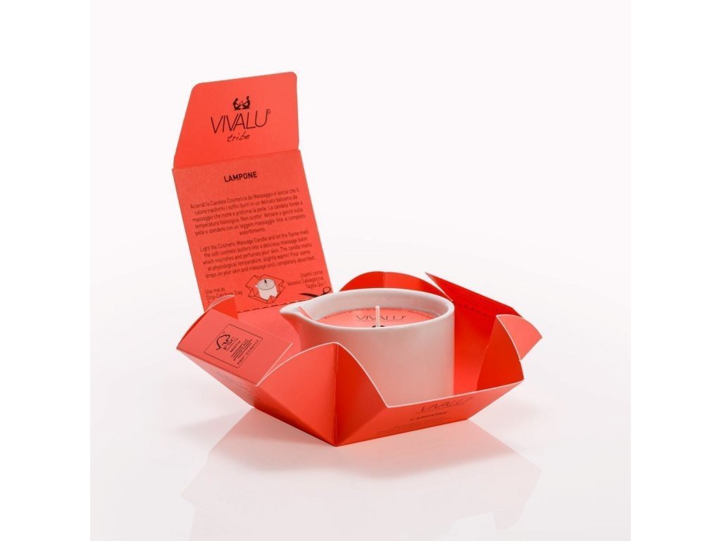 Vivalu masážní svíčka malinová 100 ml