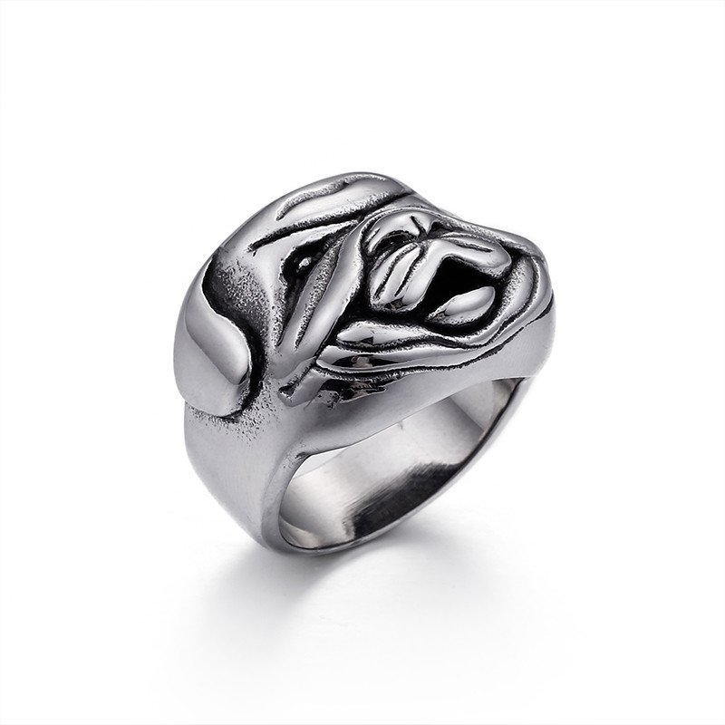 Royal Fashion pánský prsten Dog KR45960-K Velikost: 7 (EU: 54-56)