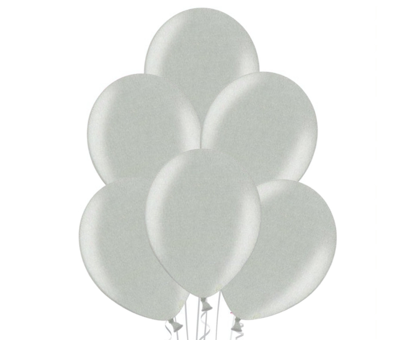 Balónek stříbrný metalický 061 - 10 ks Belbal
