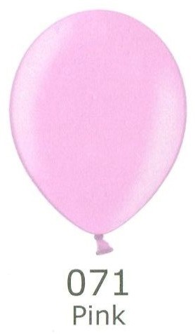 Balónek světle růžový metalický 071 Belbal
