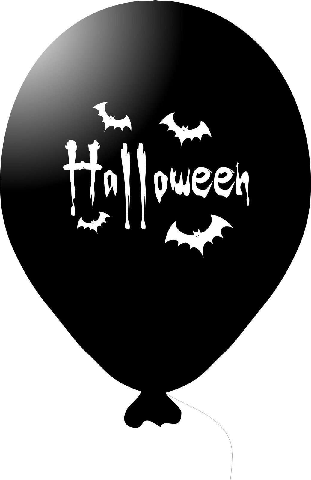 Halloween balónek černý balonky.cz