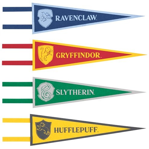 Harry Potter vlajky 4 ks Unique