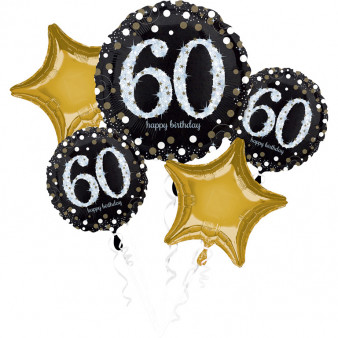 60. narozeniny balónky sada 5 ks Amscan