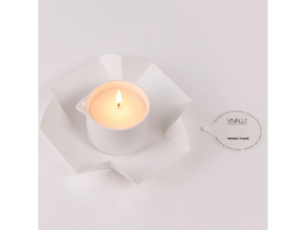 Vivalu masážní svíčka TIARE 'MONOI olejová 100 ml