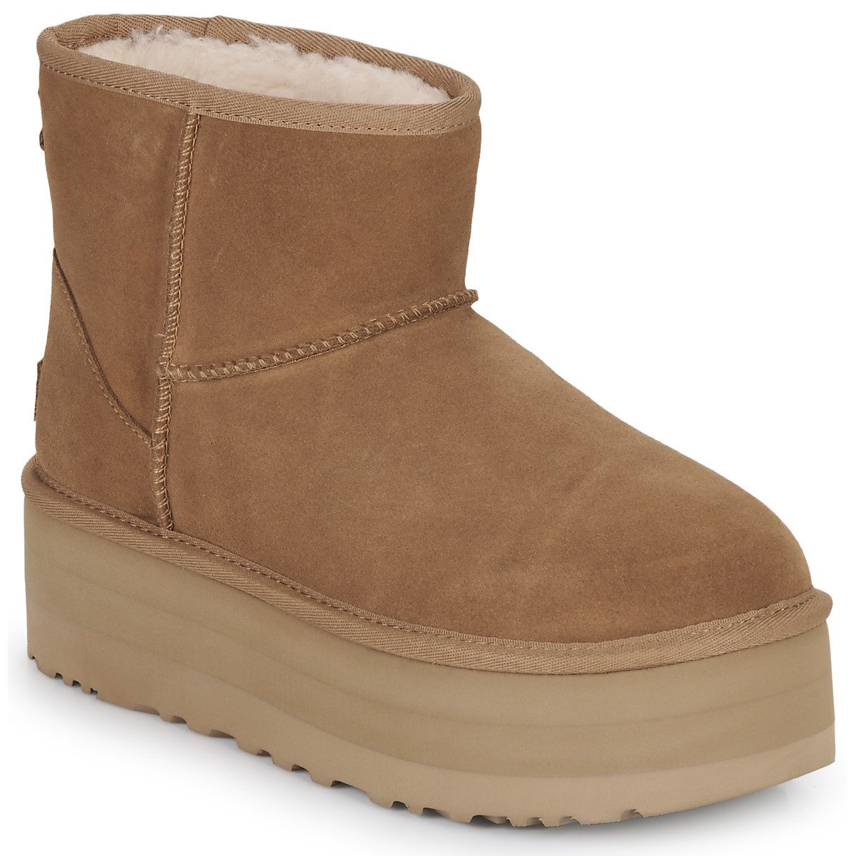 UGG  W CLASSIC MINI PLATFORM  Hnědá