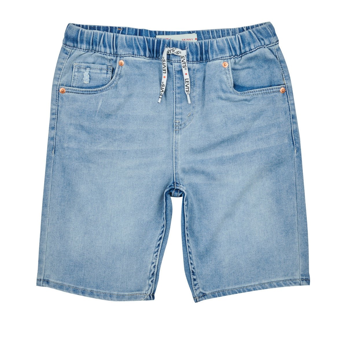 Levis  LVB SKINNY DOBBY SHORT  Modrá