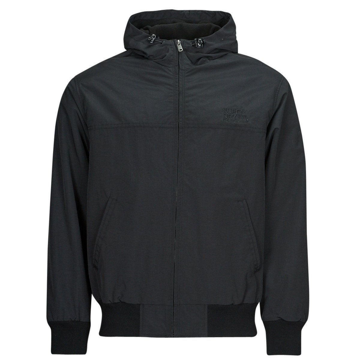 Superdry  SURPLUS NYLON HOODED BOMBER  Černá