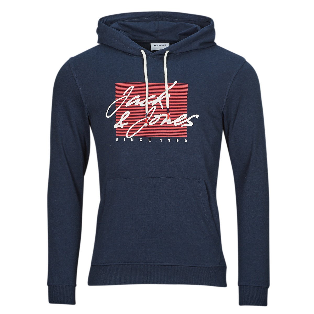 Jack & Jones  JJZURI SWEAT HOOD  Tmavě modrá