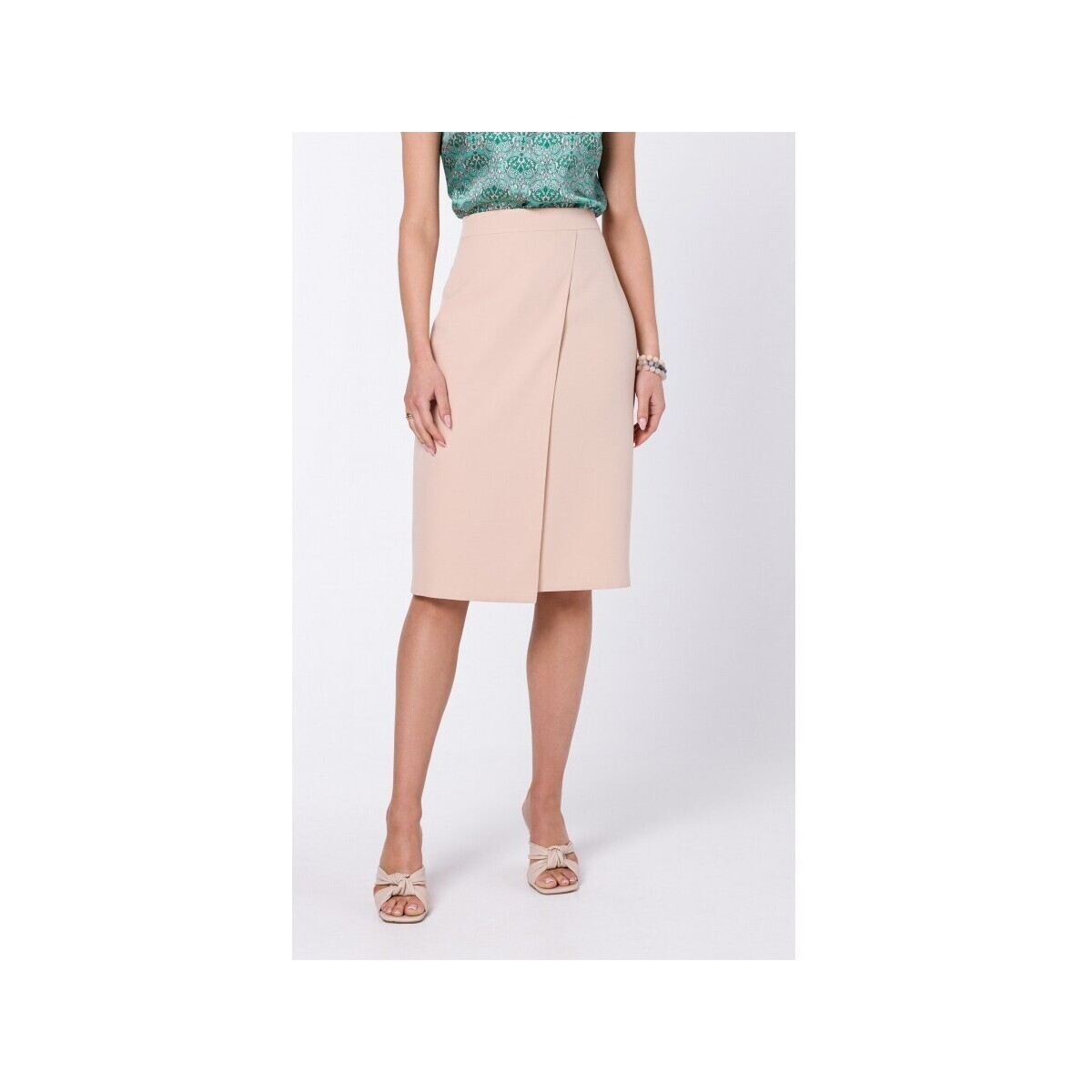 Style  Dámská midi sukně Lyoth S343 béžová  ruznobarevne