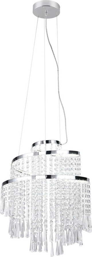 LED závěsné svítidlo ve stříbrné barvě ø 38 cm Pomp – Trio