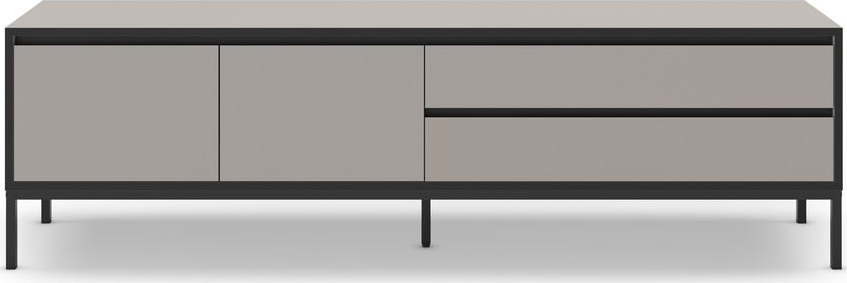 Šedo-béžový TV stolek 180x55 cm Lorenza – Marckeric