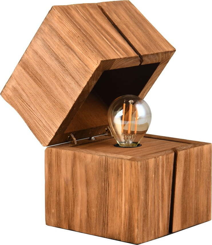 Hnědá stolní lampa (výška 16 cm) Treasure – Trio