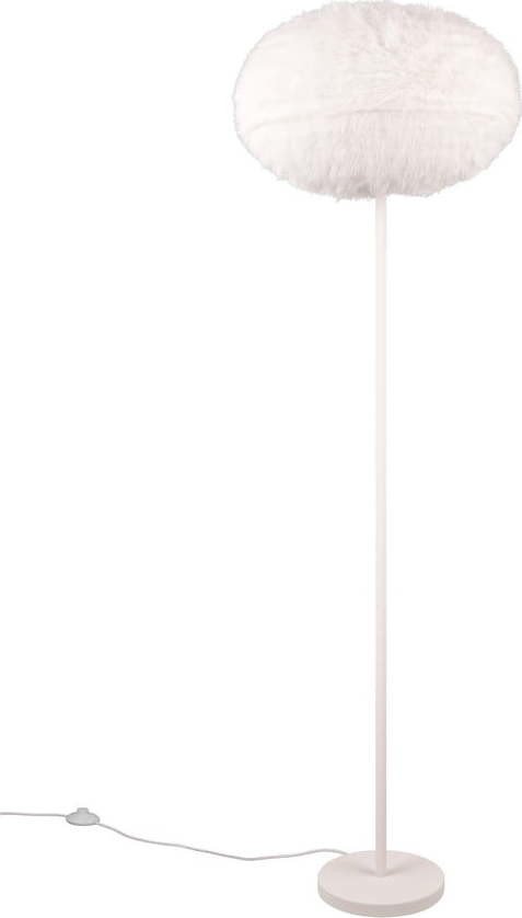 Krémová stojací lampa (výška 154 cm) Furry – Trio