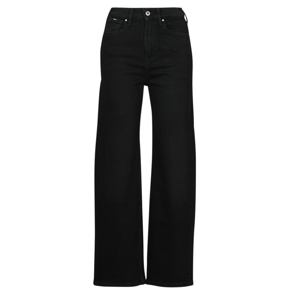 Pepe jeans  WIDE LEG JEANS UHW  Černá