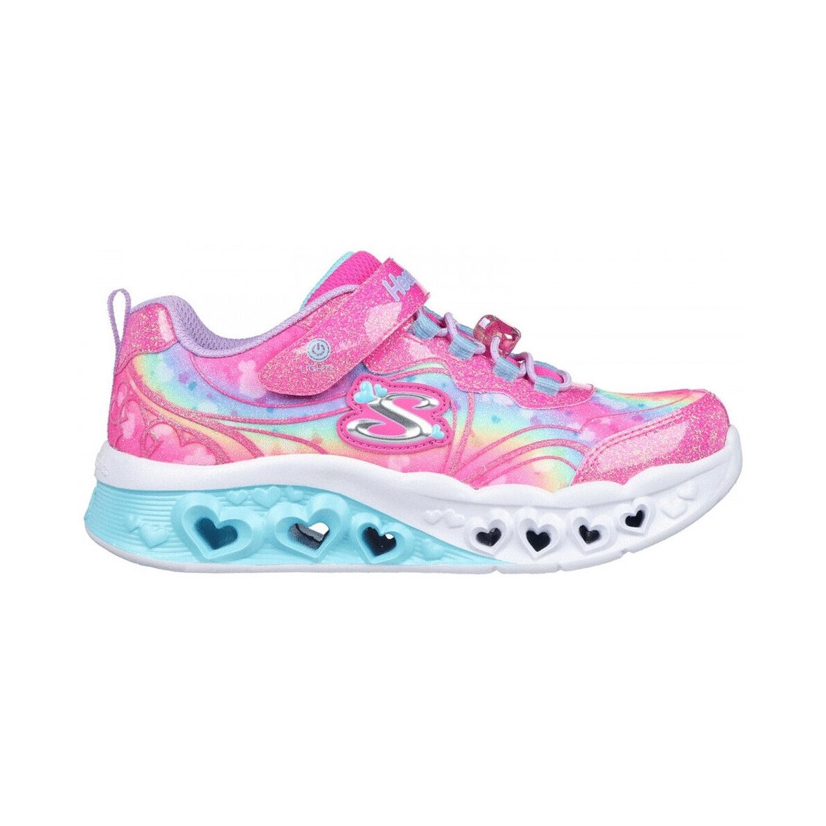 Skechers  Flutter heart lights - groovy  Růžová