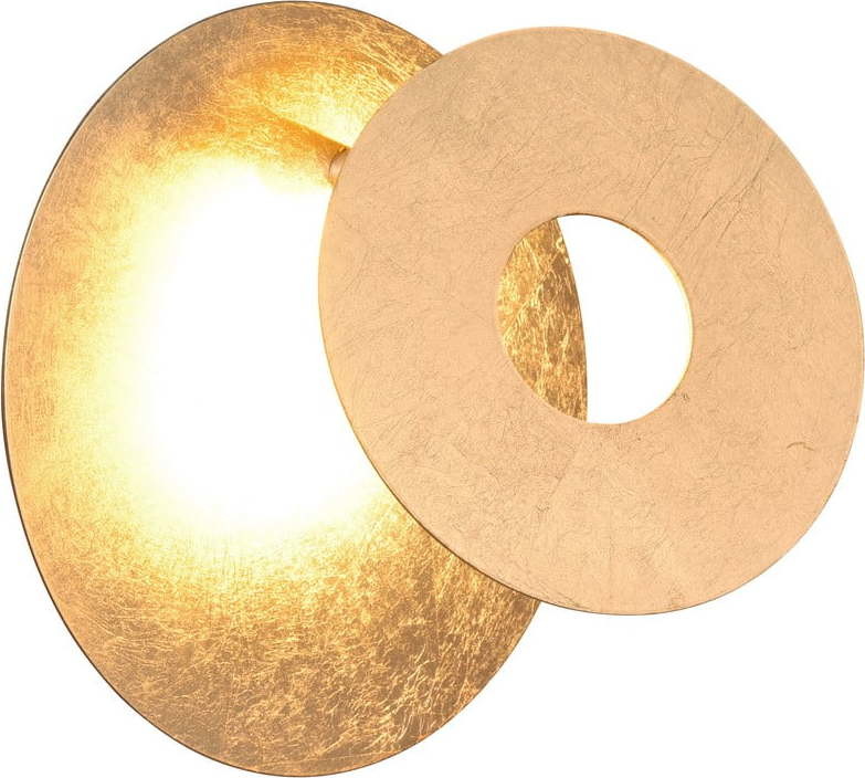LED nástěnné svítidlo ve zlaté barvě Leano – Trio