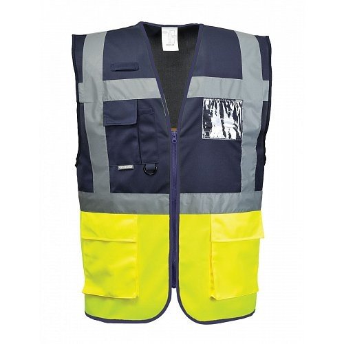 Portwest Manažerská výstražná dvoubarevná vesta PARIS, L C276 navy/žlutá