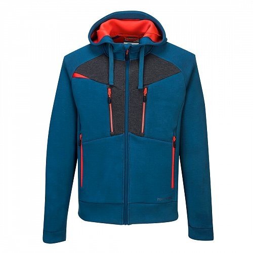 Portwest Mikina na zip s kapucí DX4, modrá 3XL DX472MBR