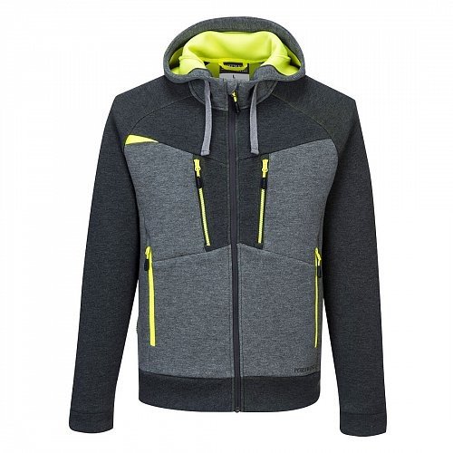 Portwest Mikina na zip s kapucí DX4, šedá XL DX472MGR