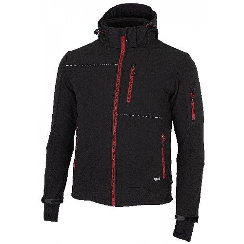 Softshellová bunda Bennon RUFUS, černá/červená