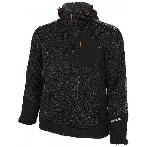 Volnočasová zateplená mikina Bennon NORTOS SWEATSHIRT, šedá/černá