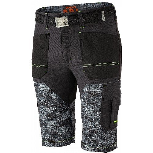 Pracovní kraťasy Bennon PREDATOR, černá-šedá