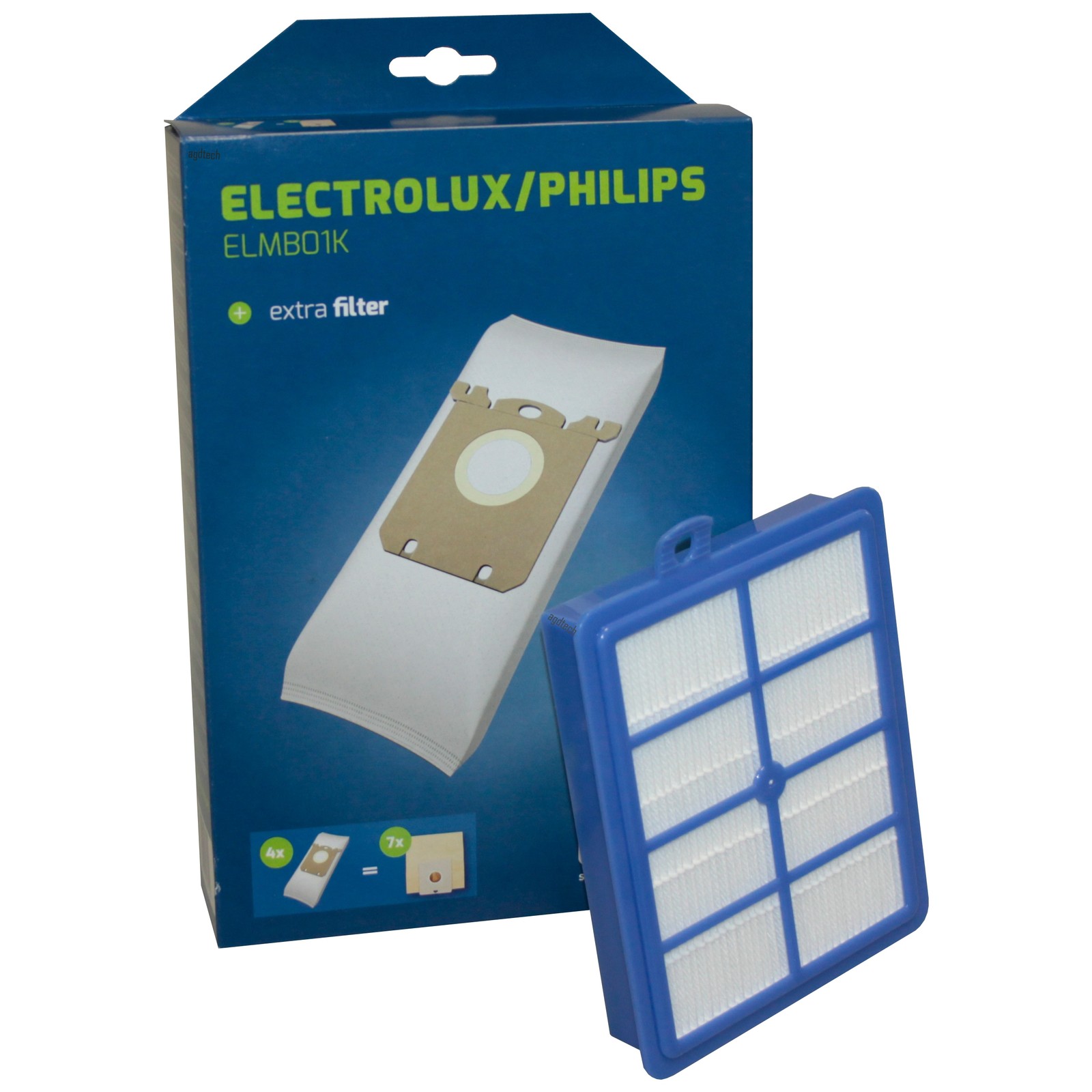 24x Sáčky Electrolux Philips E201SM Hepa Filtr