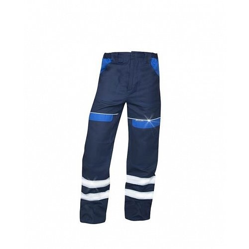 Reflexní montérkové  pasové kalhoty COOL TREND, tmavě modro/modré 60 H8931