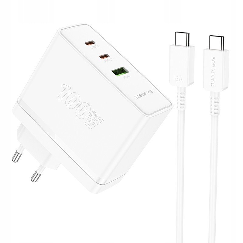 Borofone Síťová nabíječka BN11 Imperial Usb 2xTyp C Qc 3.0 Pd 100W