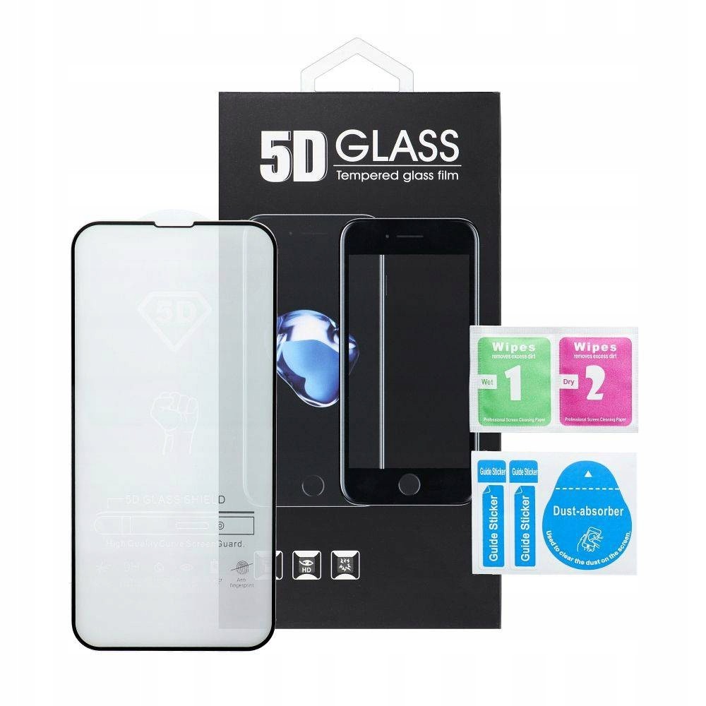 5D Full Glue Tempered Glass Pro Xiaomi Redmi 12 Černá