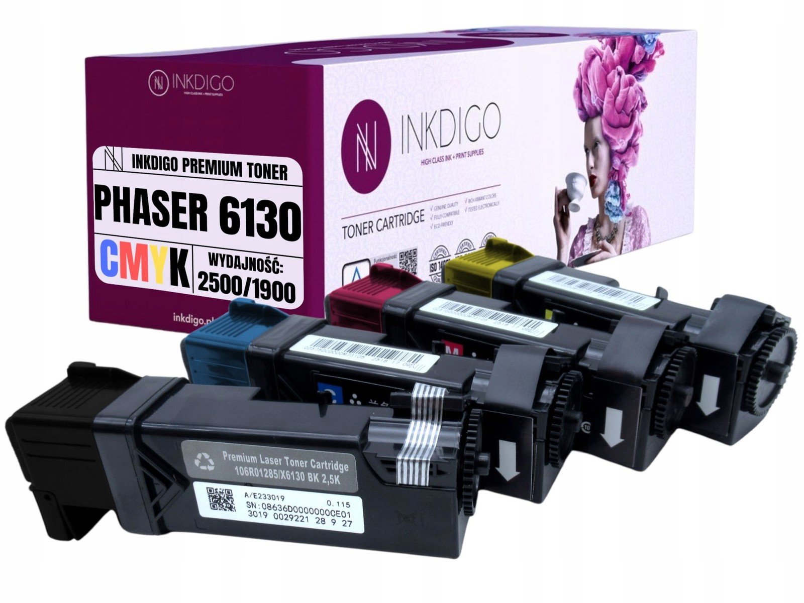 Xerox Phaser 6130 6130n Sada Náhradních Tonerů 106R01282-106R01285