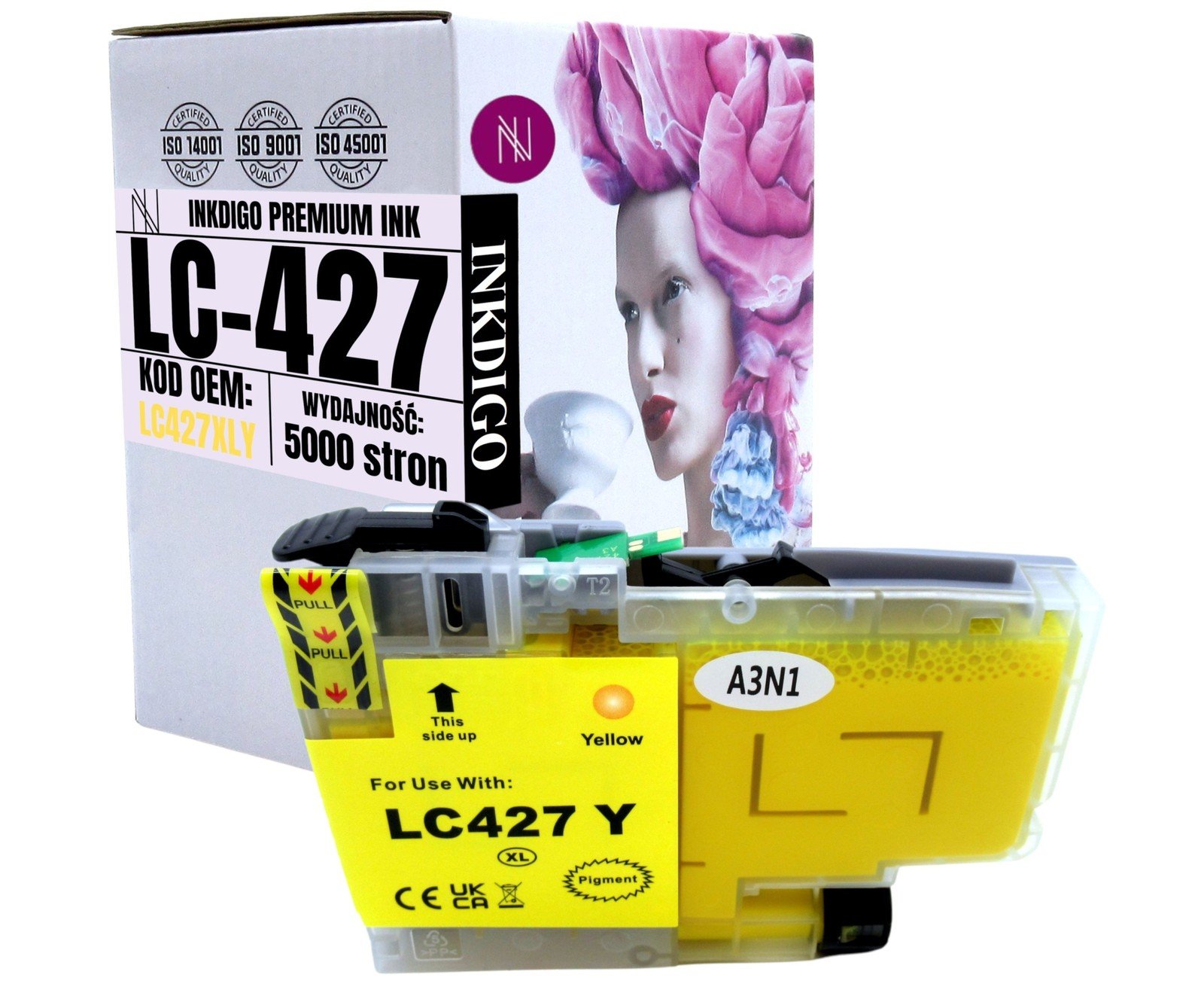 LC-427XLY Náhradní Inkoust Pro Tiskárny Brother MFC-J5955DW J6955D J6959DW