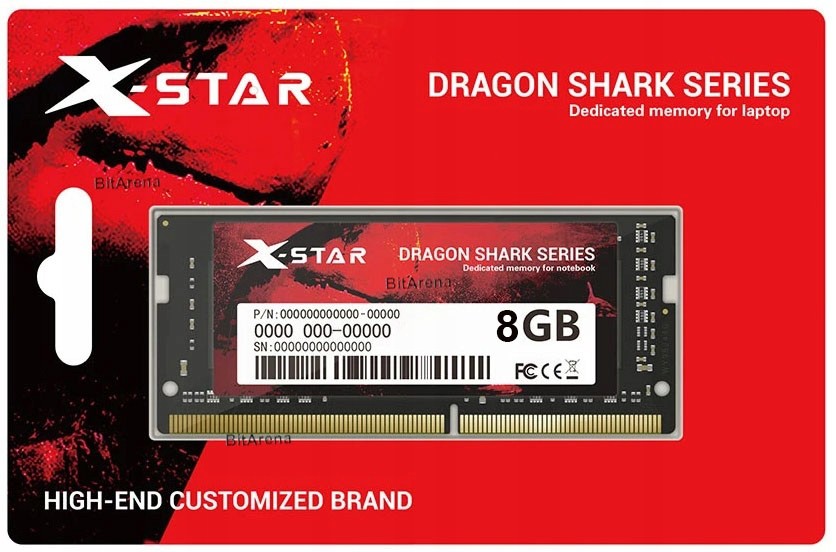 Paměti Ram X-Star DDR3L 16GB (2x8GB) 1,35V PC3L 1600MHz do notebooku
