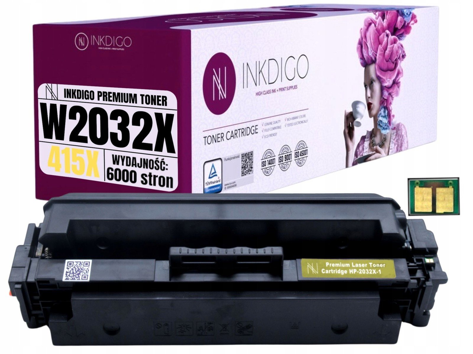 W2032X 415X Toner náhradní s Chipem pro tiskárnu Hp LaserJet M454 M479