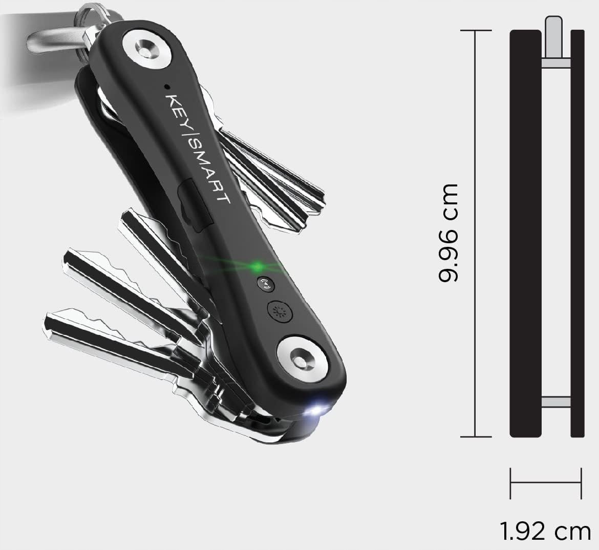 Přívěsek na klíče KeySmart iPro kompatibilní Apple Find My App Led svítilna