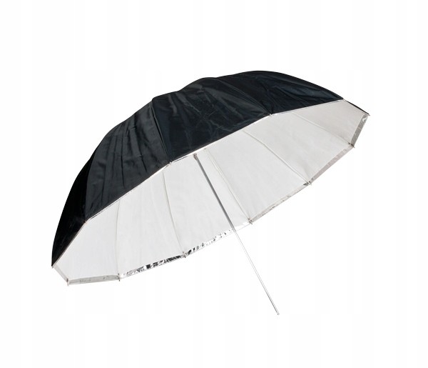Deštník 2v1 Falcon Jumbo bílá stříbrná 100 cm