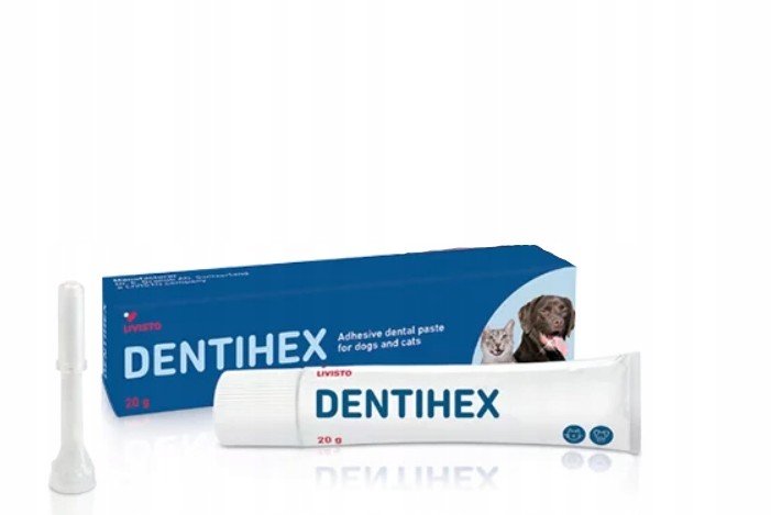 Dentihex Adhezivní Zubní Pasta Pro Psa a Kota 20g