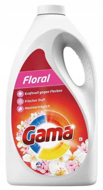 BlueSun (Španělsko) GAMA 3in1 Prací gel 5L (100dávek) - FLORAL (růžová)