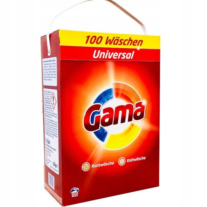 Gama Universal 6KG Prací Prášek Na Bílé A Barevné Prádlo (import)